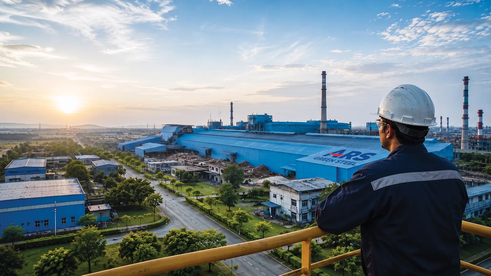 ARS Green Steel plant viewed by an industrial professional