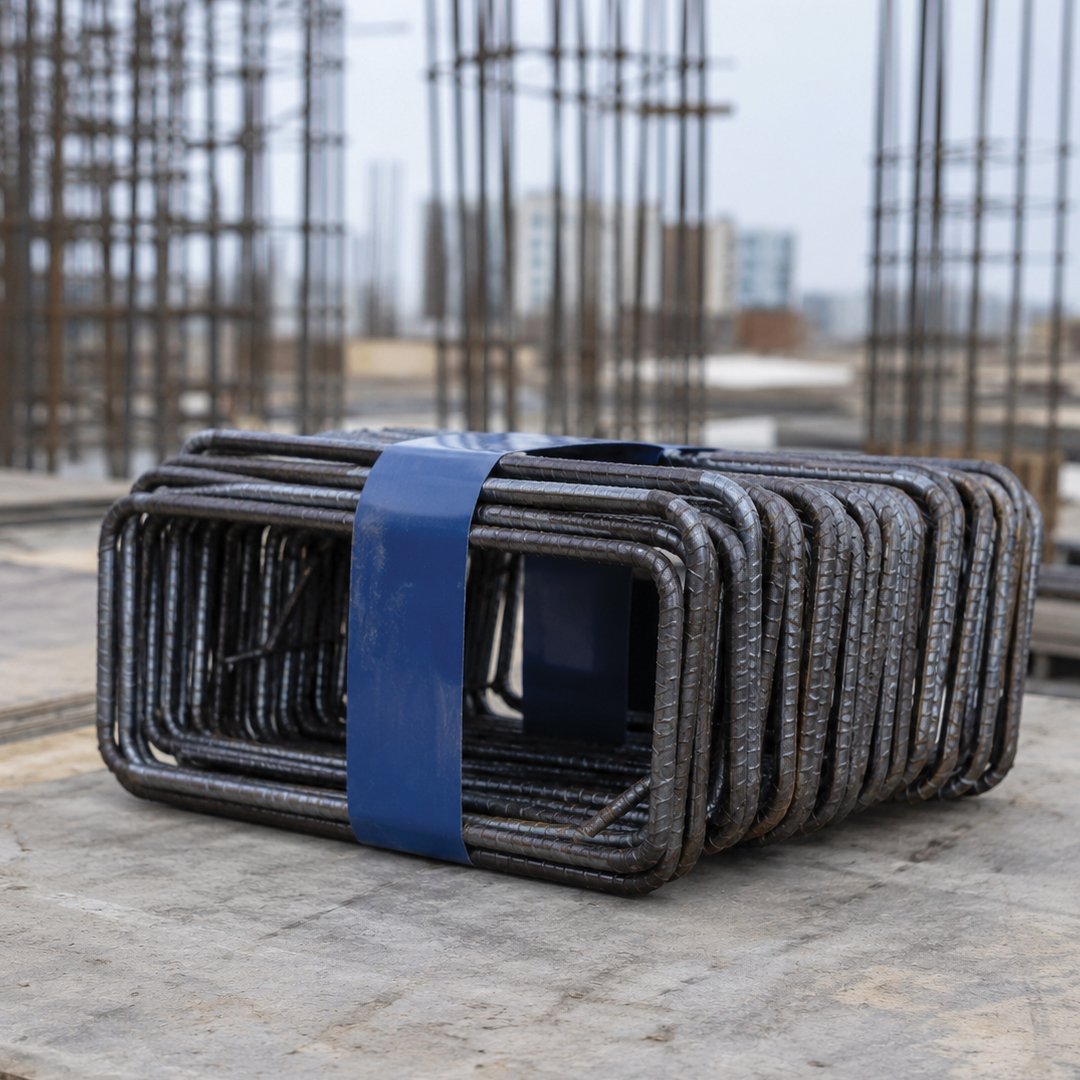Factory-made ARS Binders ready for reinforced concrete construction